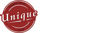 Unique Title and Escrow Light Text Logo
